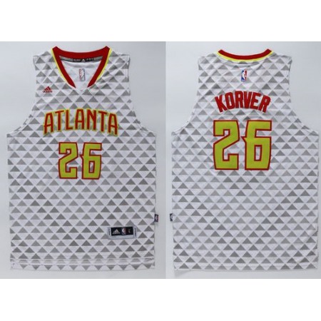 Hawks #26 Kyle Korver White Swingman Stitched NBA Jersey