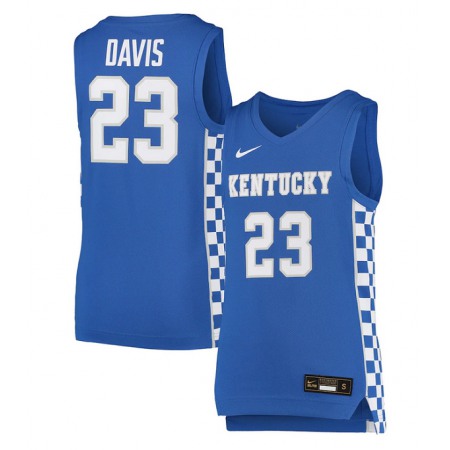 Men's Kentucky Wildcats Custom Blue Stitched Basketball Jersey