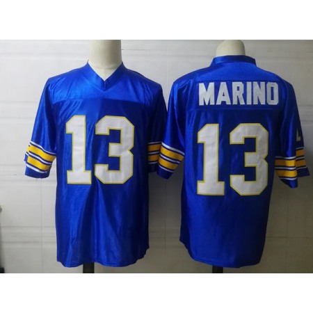 Men's Pittsburgh Panthers #13 Dan Marino Blue Stitched Jersey