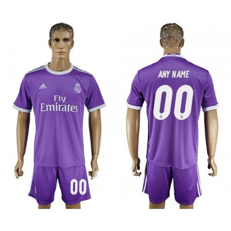 Real Madrid Personalized Away Soccer Club Jersey