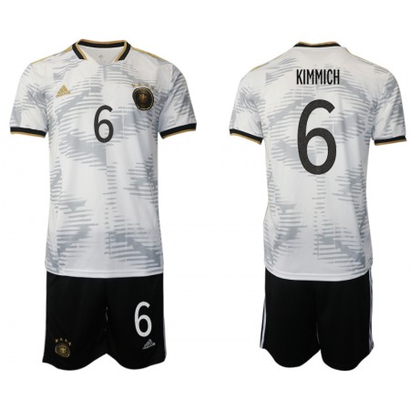 Men's Germany #6 Kimmich White Home Soccer Jersey Suit