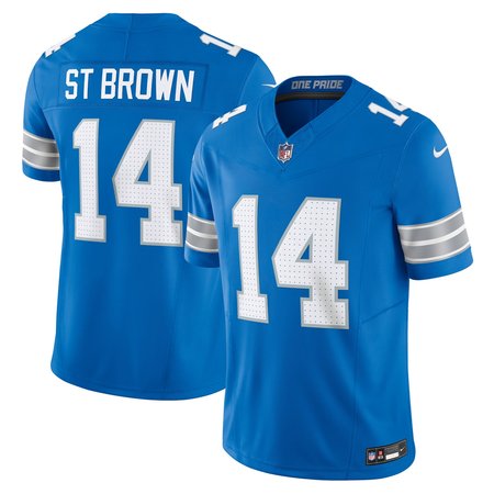 Men's Detroit Lions Amon-Ra St. Brown Nike Blue Vapor F.U.S.E. Limited Jersey