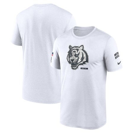 Men's Cincinnati Bengals Nike White 2024 Salute To Service Legend Performance T-Shirt