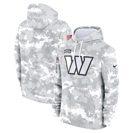 Men's Washington Commanders Nike Arctic Camo 2024 Salute to Service Club Fleece Pullover Hoodie