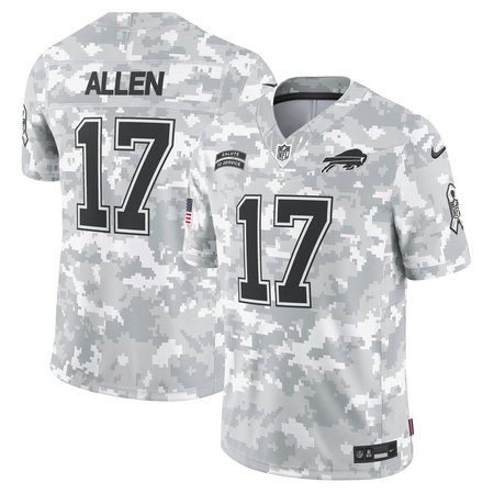 Men's Buffalo Bills Josh Allen Nike Arctic Camo 2024 Salute to Service Limited Jersey