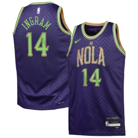 Youth New Orleans Pelicans Brandon Ingram Nike Purple 2024/25 Swingman Player Jersey - City Edition