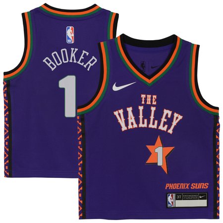 Toddler Phoenix Suns Devin Booker Nike Purple 2024/25 Swingman Player Jersey - City Edition