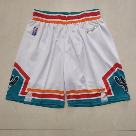 San Antonio Spurs White Shorts